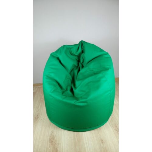 Zöld babzsákfotel, közepes méretben