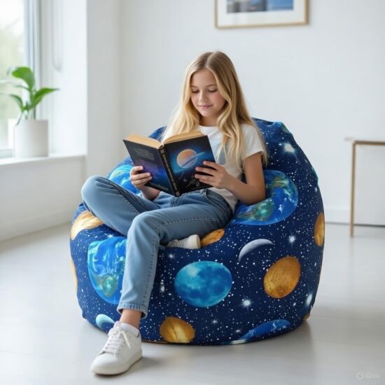 Bolygós közepes babzsákfotel