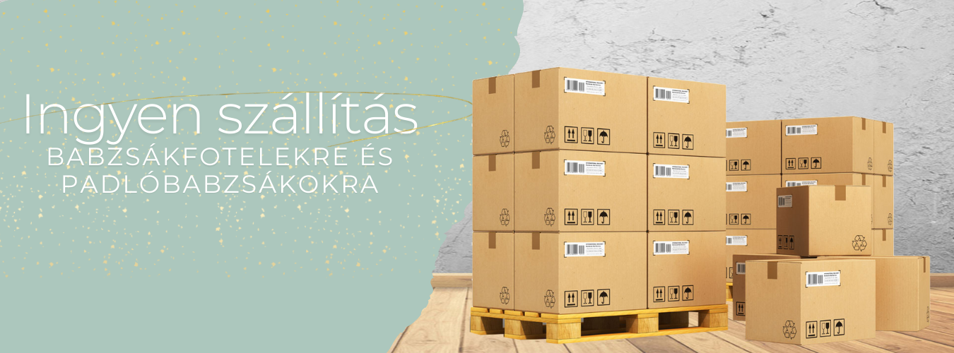 Ingyen szállítás babzsákfotelekre, padlóbabzsákokra és nagyobb padlópárnákra