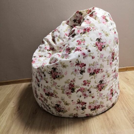 Ekrü vintage  babzsák fotel (felnőtt méret)