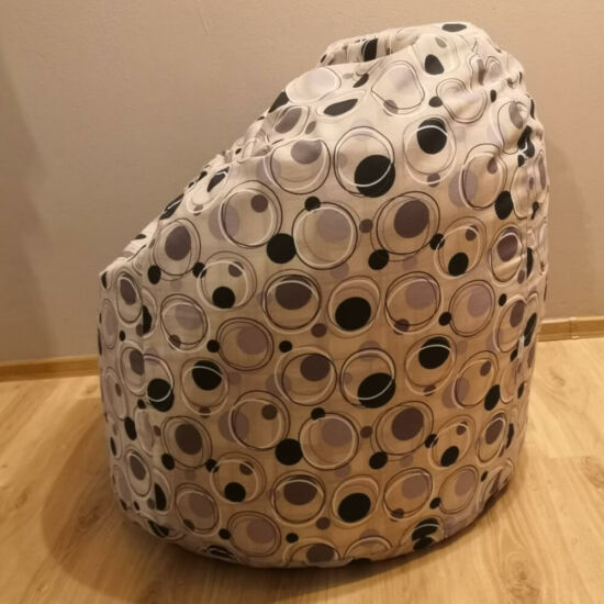 Drapp design babzsák fotel (felnőtt méret)