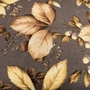 Kép 4/5 - Szürke őszi leveles párnahuzat anyag